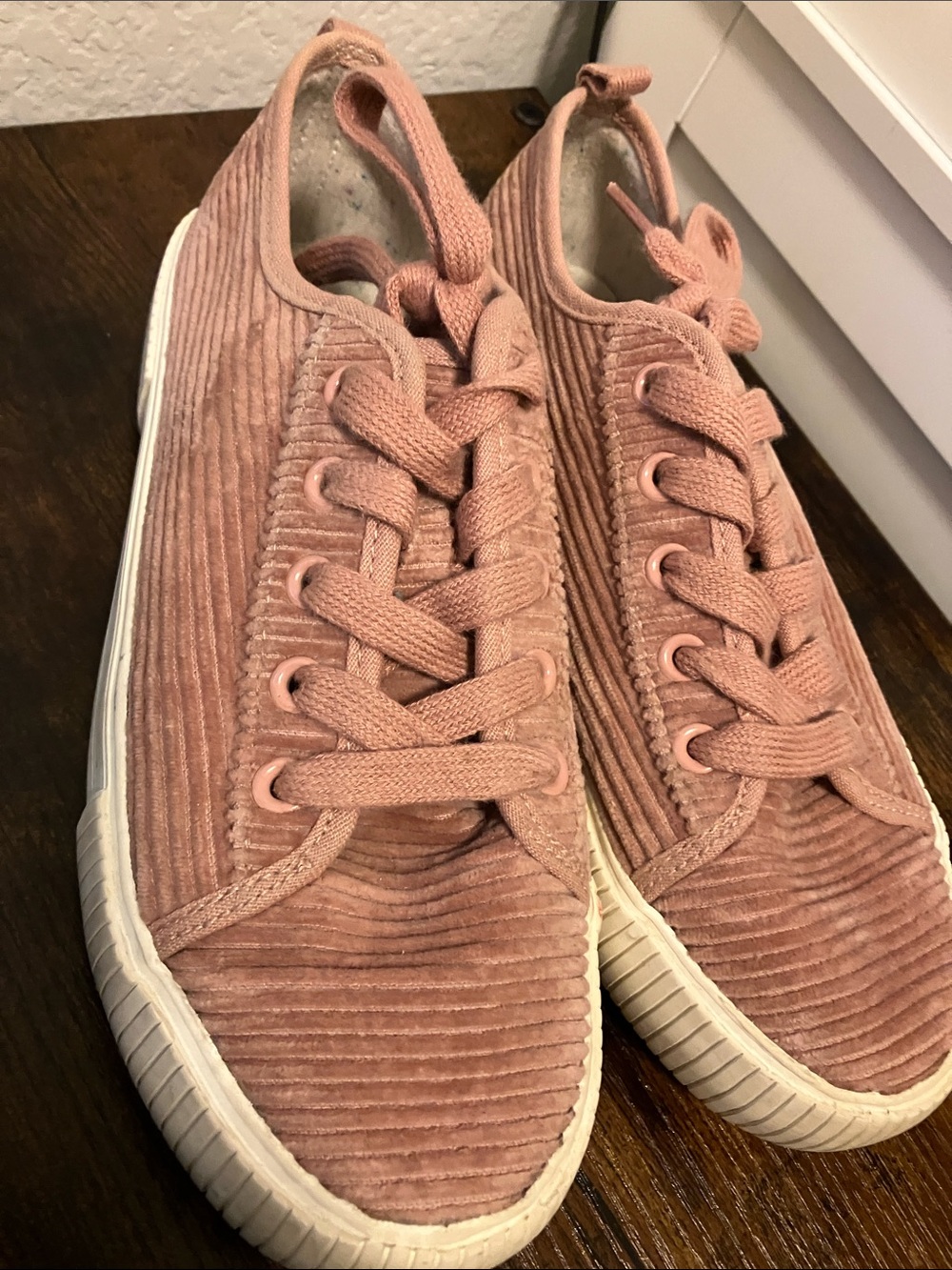 Cat & Jack Pink Corduroy Kids Sneakers